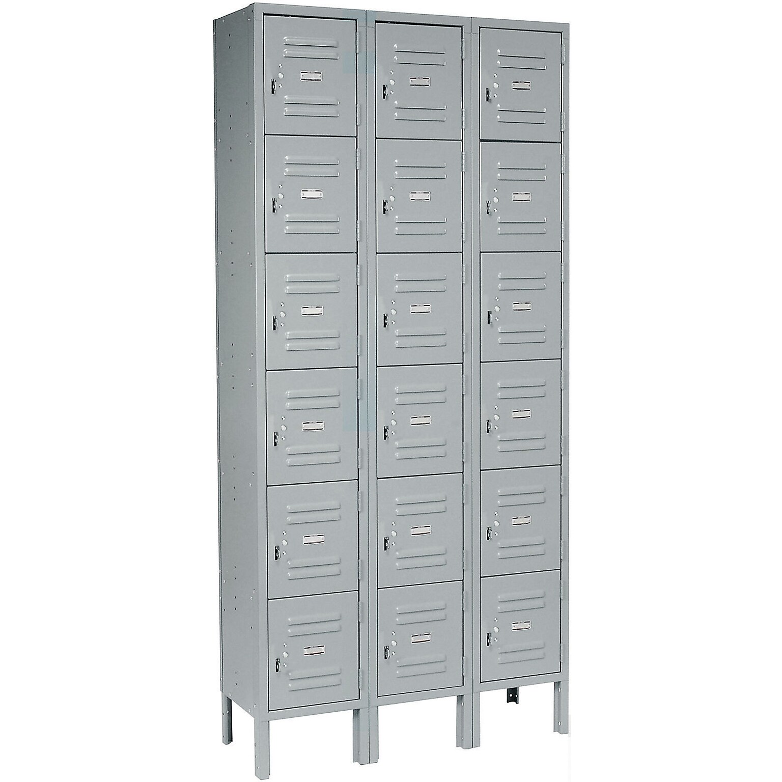 Global Industrial Capital 78H 6-Tier 3-Column Box Locker, Gray (269697GY)