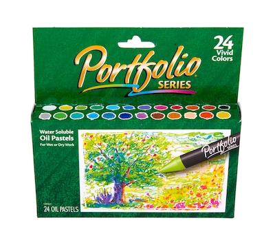 Crayola Portfolio Series Oil Pastels, Assorted Colors, 24/Box (52-3624)
