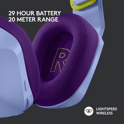 Logitech G Series G733 Wireless Over-the-Ear Gaming Headset, Lilac (981-000889)