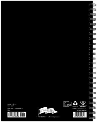 2027 Willow Creek 6.5 x 8.5 Calendar Year Weekly & Monthly Standard Planner, Black (66096)