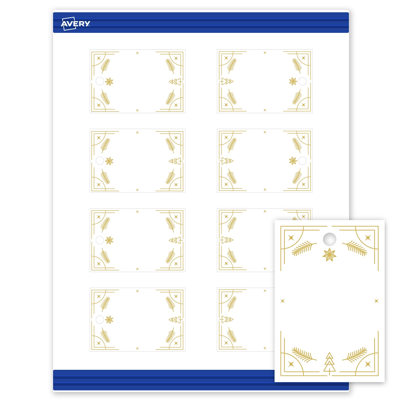 Avery 3 Blank Price & Merchandise Tags, White, 80/Carton (S00-FDW-PRMWT10)