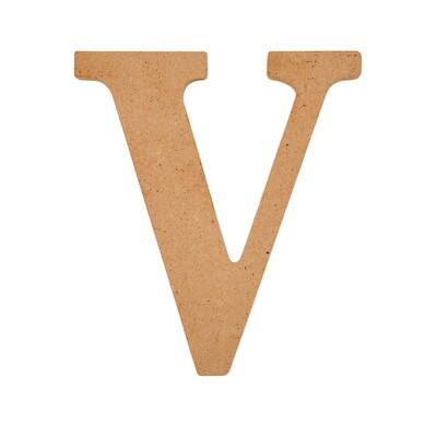 Plaid MDF Letters, 5, Brown Oxide, 12/Pack (PDE63575-12)