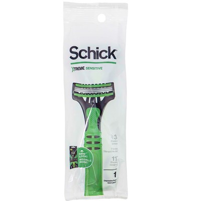 Schick Xtreme3 Disposable Razor, 12 Razors/Bag, 12 Bags/Carton