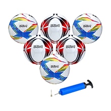 Xcello Sports Size 3 Soccer Balls, Assorted Colors, 6/Pack (XS-SB-S3-6-ASST)