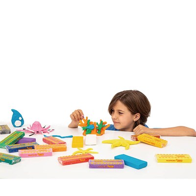 JOVI Plastilina Modeling Clay, Display Box of 30 Bars, Standard Colors (JOV70S)
