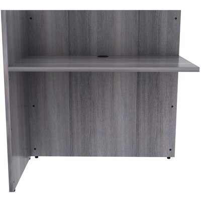 Lorell Essentials 41.5H x 42W Reception Return, Weathered Charcoal (LLR18308)