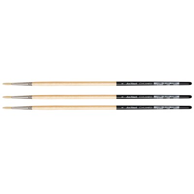 da Vinci CHUNEO Oil Synthetic Hog Round Brush, 3 /Pack (DVXVA77294-3)