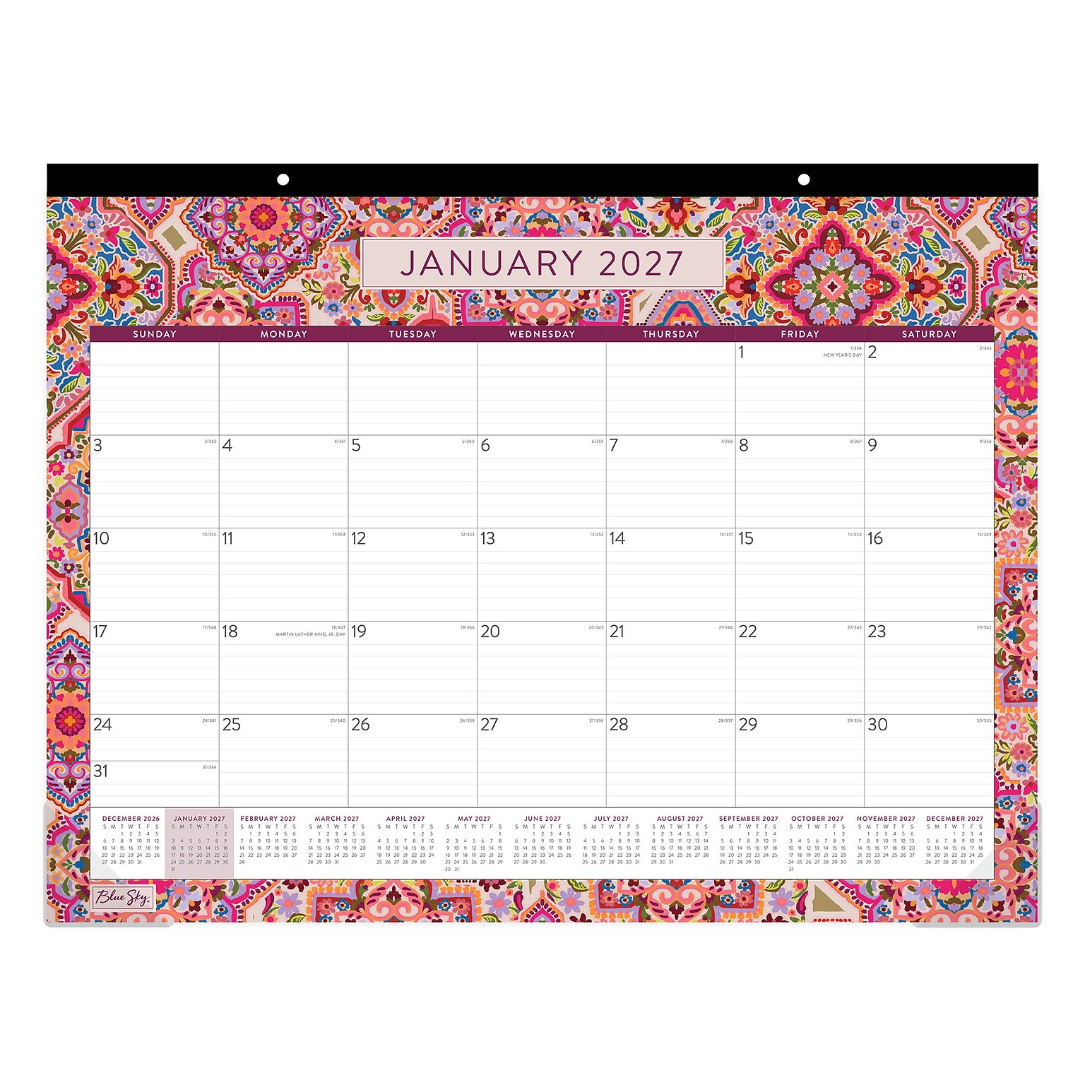 2027 Blue Sky Amalia 22 x 17 Monthly Desk Pad Calendar (148773-27)