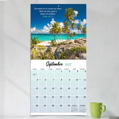 2027 TF Publishing Psalms 12" x 12" Monthly Wall Calendar, Multicolored (27-1024)