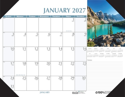 2027 House of Doolittle Earthscapes Scenic 22 x 17 Monthly Desk Pad Calendar (147-27)