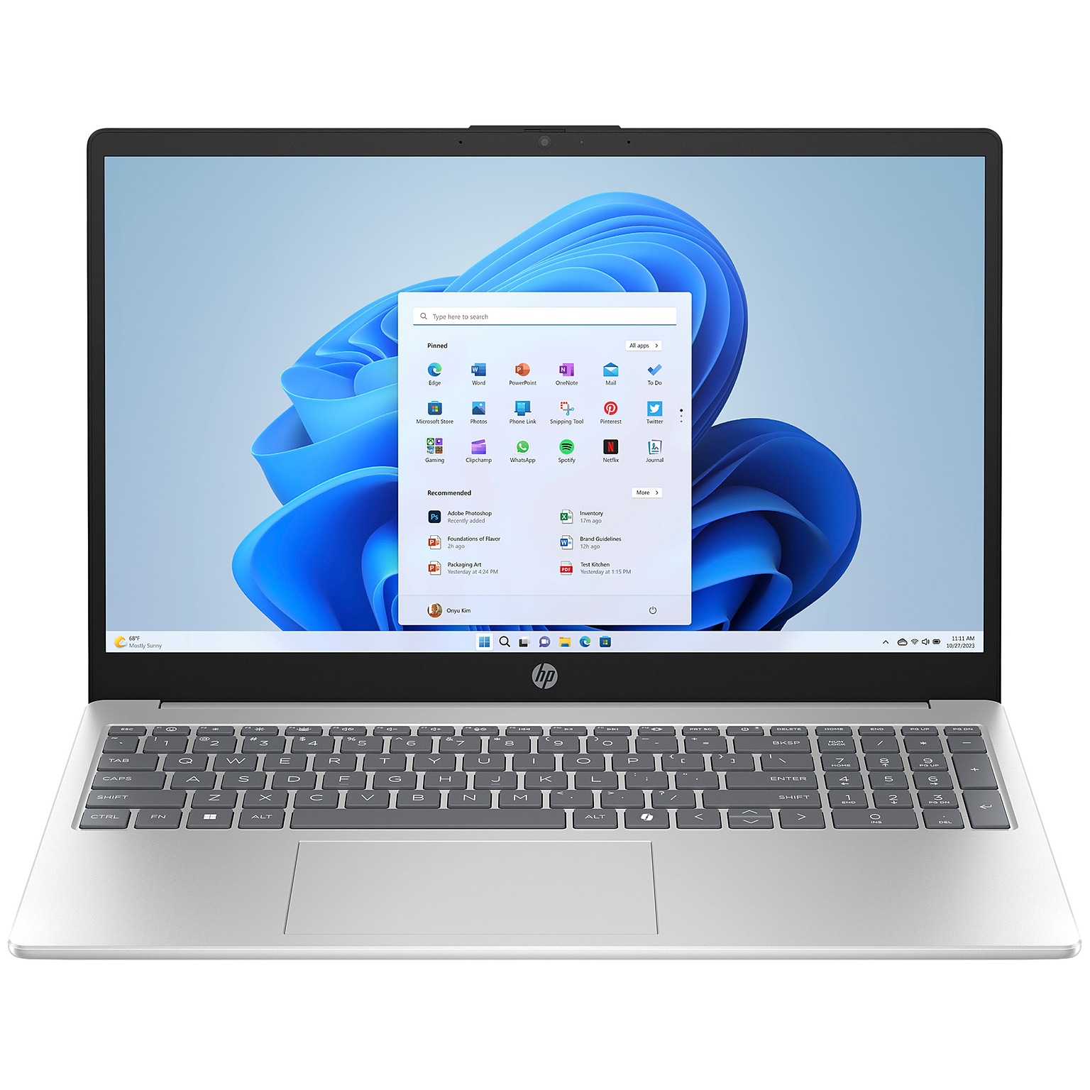 HP 15.6 FHD Laptop, CoPilot, Intel Core i7-1355U, 16GB RAM, 512GB SSD, Backlit Keyboard, +9.75 hours battery, Windows 11