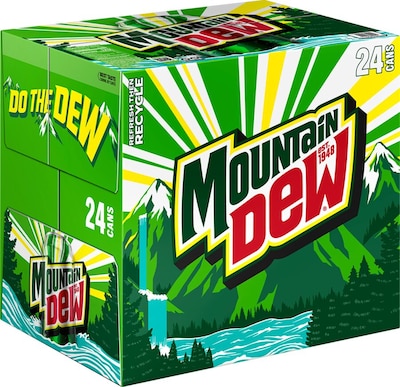 Mountain Dew, 12 oz., 24 Cans/Carton (50005)