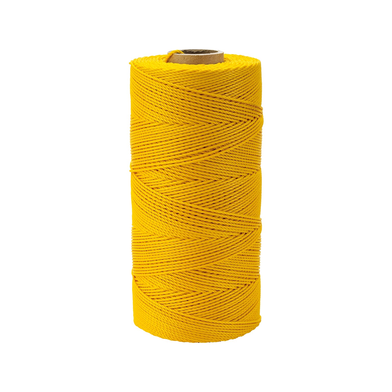 Mutual Industries Nylon Braided Mason Twine, 0.06 x 1000 ft., Glo Yellow, 4/Pack (14662-138-1000)