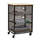 Mind Reader Network Collection 3 Removable Drawers Utility Cart, Black (3TMESHC-BLK)