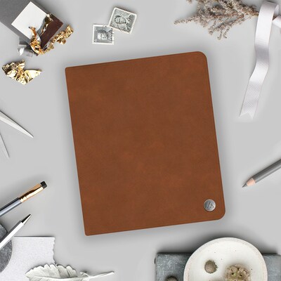 2026 Blue Sky ASMBLD 5" x 8" Weekly & Monthly Planner, Faux Leather Cover, Brown (152947)