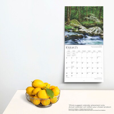 2025 BrownTrout Tennessee Wild & Scenic 12" x 12" Monthly Wall Calendar (9781975475765)