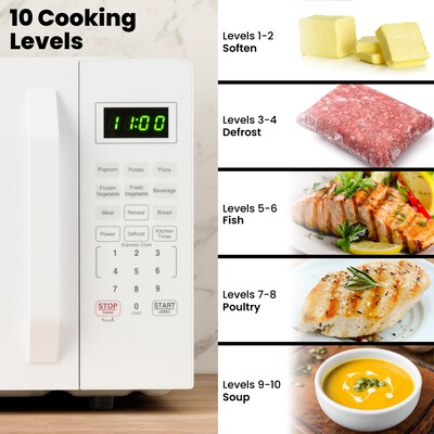 Farberware 1.1 cu. ft. Countertop Microwave, White (FMO11WEIWH)