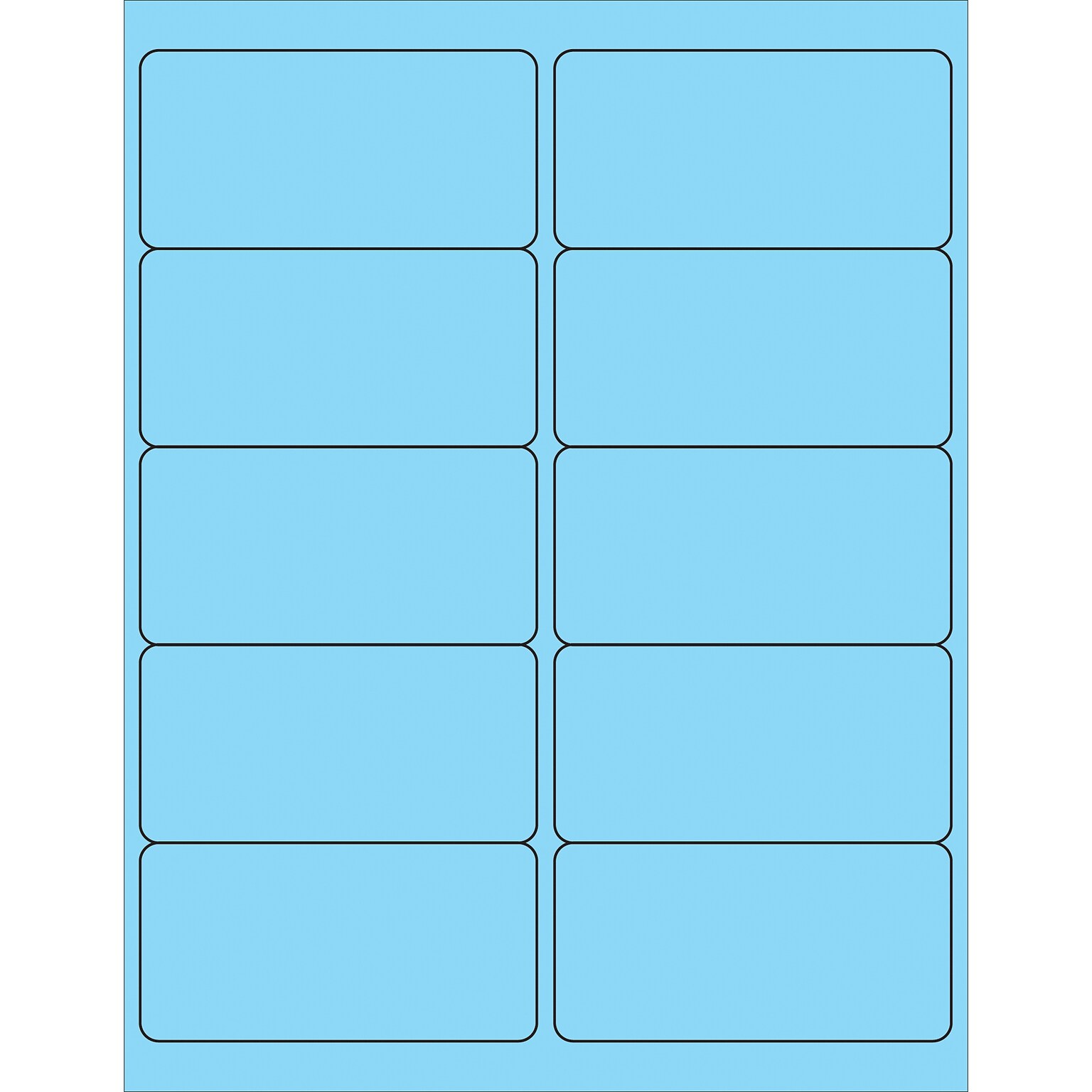 Tape Logic Laser/Inkjet Address Labels, 4 x 2, Pastel Blue, 1000/Carton (LL178BE)