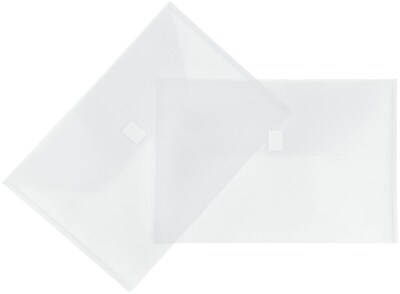 JAM Paper Premium Plastic Document File, Legal, Clear, 3/Pack (219V0CLX3)