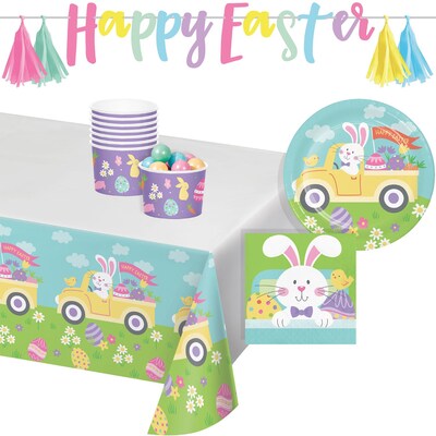 Creative Converting Hippity Hoppity Easter Party Kit, Serves 8 (DTC9197E4A)