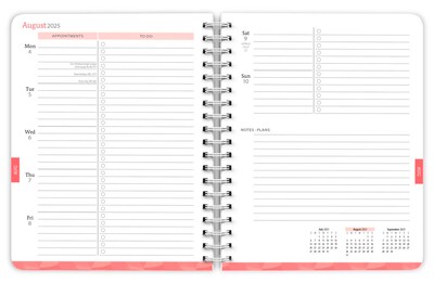 2025-2026 Plato House of Turnowsky 6" x 7.75" Academic Year Weekly Planner, Multicolored (9798330700110)