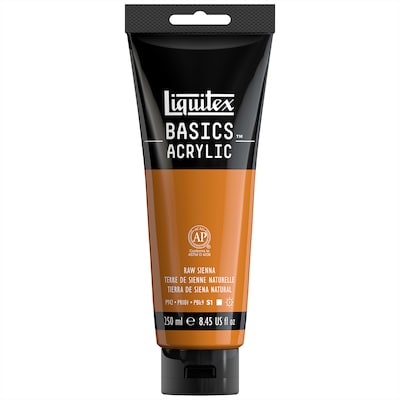 Liquitex BASICS Acrylic Paint Tube, Raw Sienna, 250 mL (LIQ4385330)