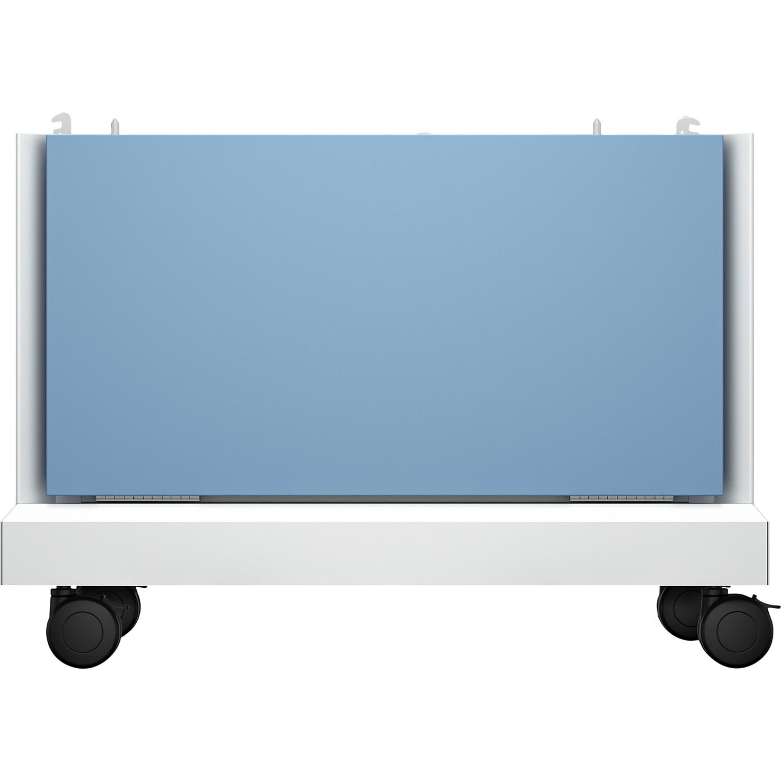 HP Metal Mobile Printer Storage Stand with Dual Wheels, Light Gray (9V9E6A)