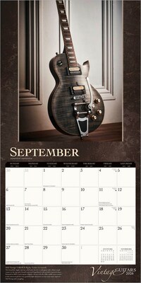 2026 BrownTrout Vintage Guitars 12" x 12" Monthly Wall Calendar (9798330706136)