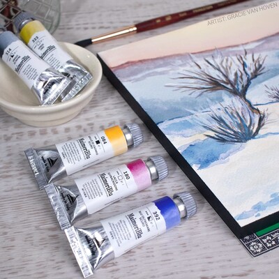 MaimeriBlu Watercolor Paint Introduction Set, 12ml, 5 Pieces (MAI1698050)