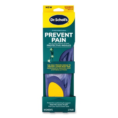 Dr. Scholl's Prevent Pain Protective Insoles for Women, Women's Size 6 to 10, Purple