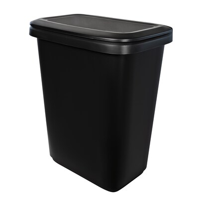 Hefty Dual Function XL Trash Can, 20.4 Gallons, Black, 2/Pack (HFTCOM2280075-2)