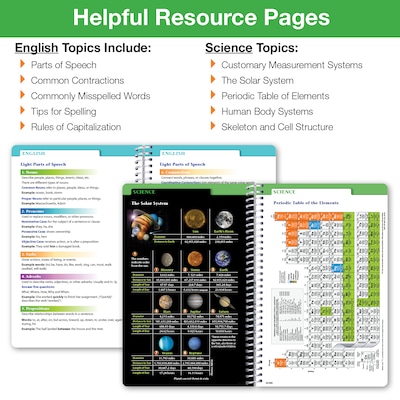 2026-2027 Excello Brands 5.5" x 8" Academic Weekly & Monthly Planner, Paperboard Cover, White Brick (NAY27-SM5585)