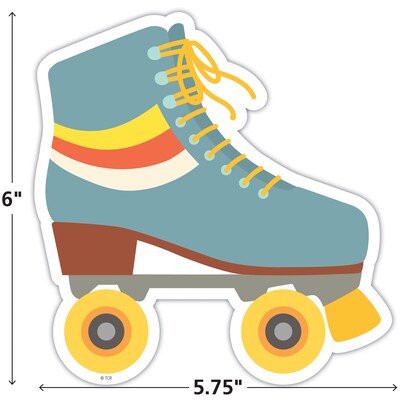 Teacher Created Resources Roller Disco Skates Accents, 30/Pack, 3 Packs/Bundle (TCR6981-3)