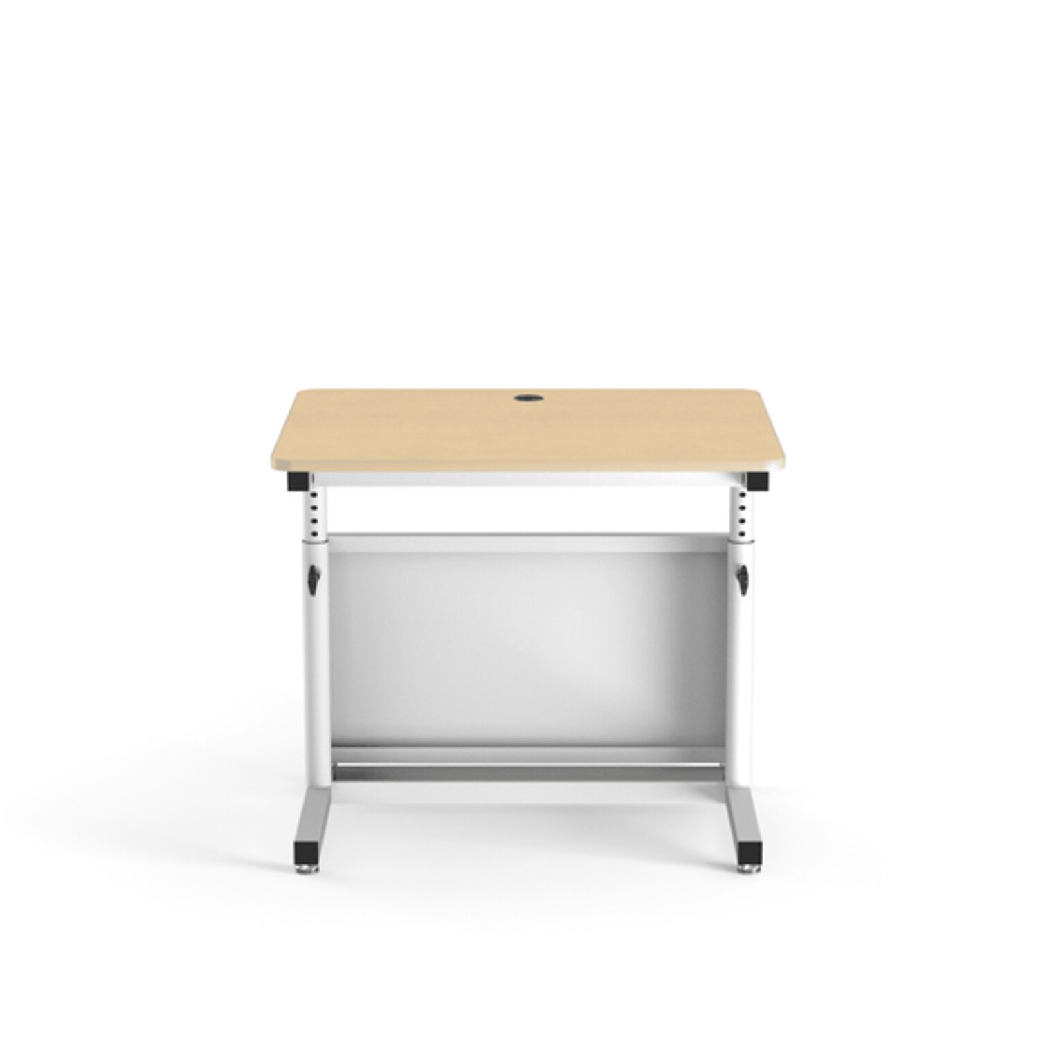 VersaDesk Deluxe 36W Manual Adjustable Standing Computer Table, Maple/White (CTL3630-WM)