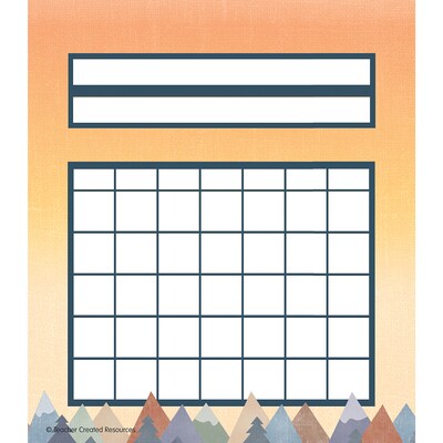 Teacher Created Resources Moving Mountains Incentive Charts, 5.25 x 6, Multicolored, 36/Pack, 3 Pa