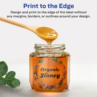 Avery Laser/Inkjet Multipurpose Labels, 2.5" x ", Glossy Clear, 900/Box (94516)