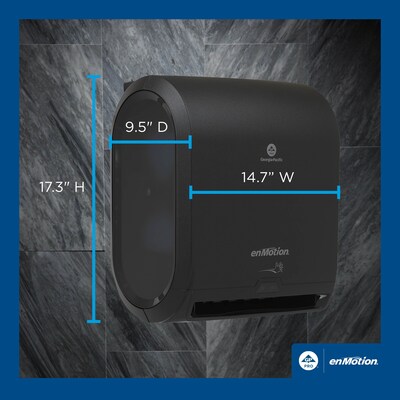 enmotion Automatic Hardwound Paper Towel Dispenser, Black (59462A)