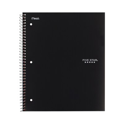 Five Star® 1-Subject Wirebound Notebook, 8.5 x 11, Medium/College Rule, 100 Sheets, Assorted Colors, 6/Pack (MEA38052)