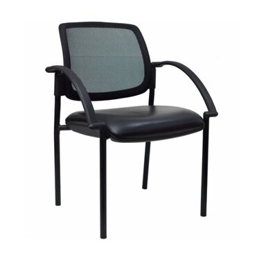 Lorell Mesh Back Guest Chair, 24W x 23.5D x 32.8H, Black (LLR60462)