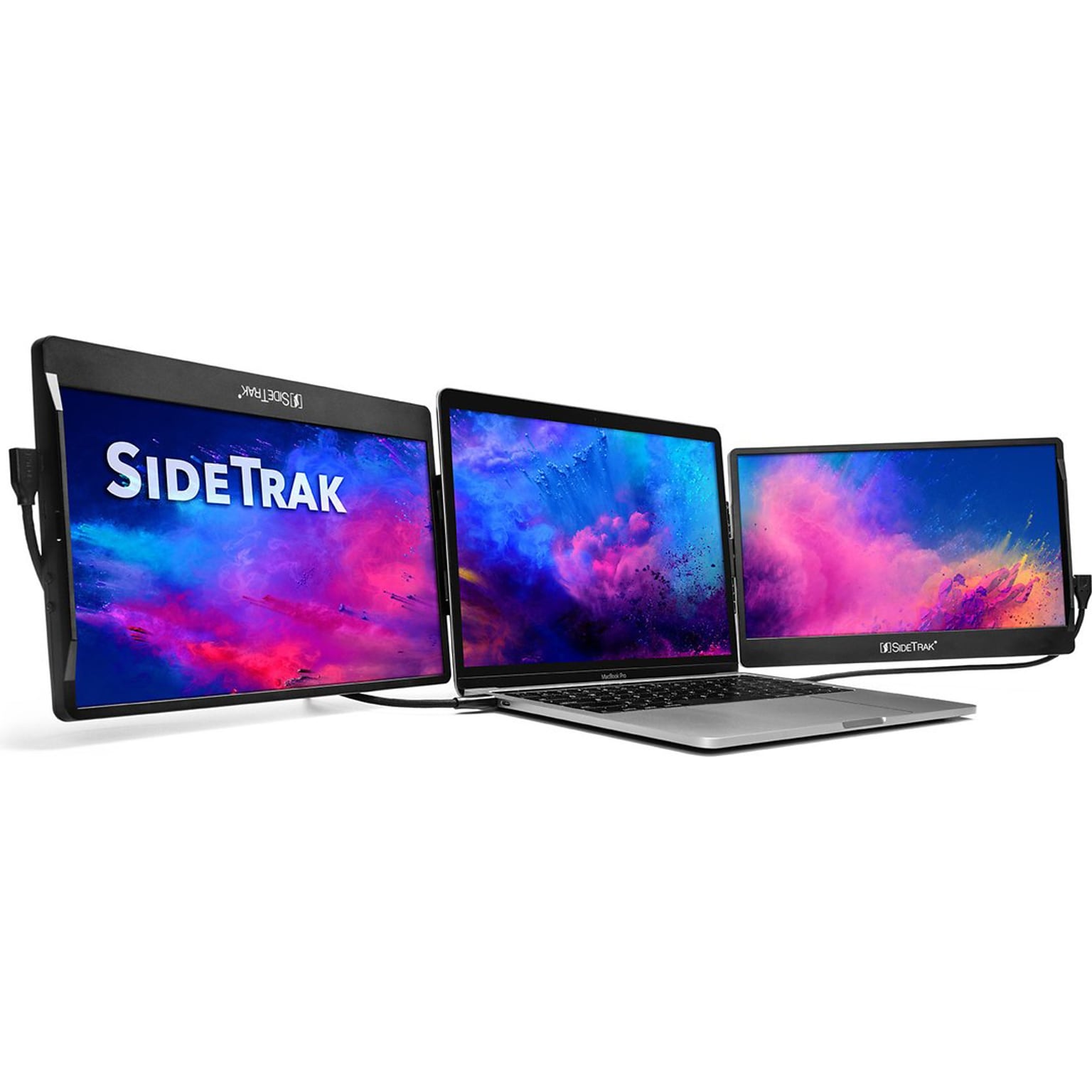 SideTrak Swivel Triple 12.5 LED Portable Monitor, Black, 2/Set (STTL12BL-TRI)