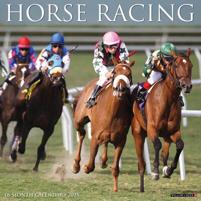 2025 Willow Creek Horse Racing 12 x 12 Monthly Wall Calendar (43363)
