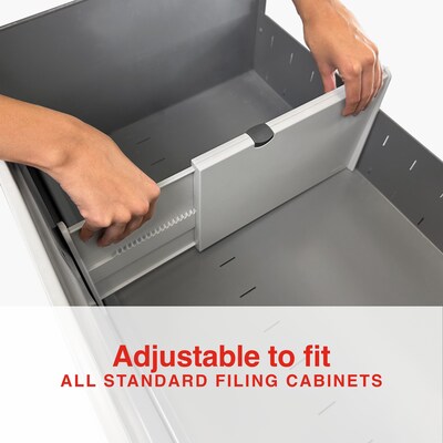 Staples File Cabinet Drawer Divider, White (TR62604)