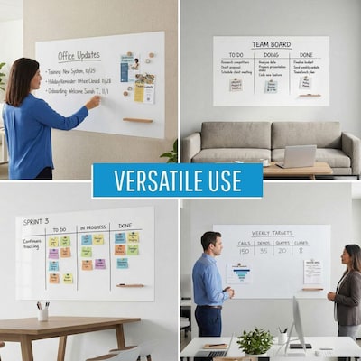 Lorell Loop Whiteboard, 60" x 36" (LLR69670)