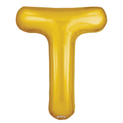 Party City (Air-Filled) 16 T Foil Balloon, Gold, 2/Pack (AM60050233-19)