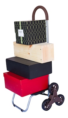 Dbest Stair Climber Trolley Dolly Mighty Max, Brown (01-508MB)