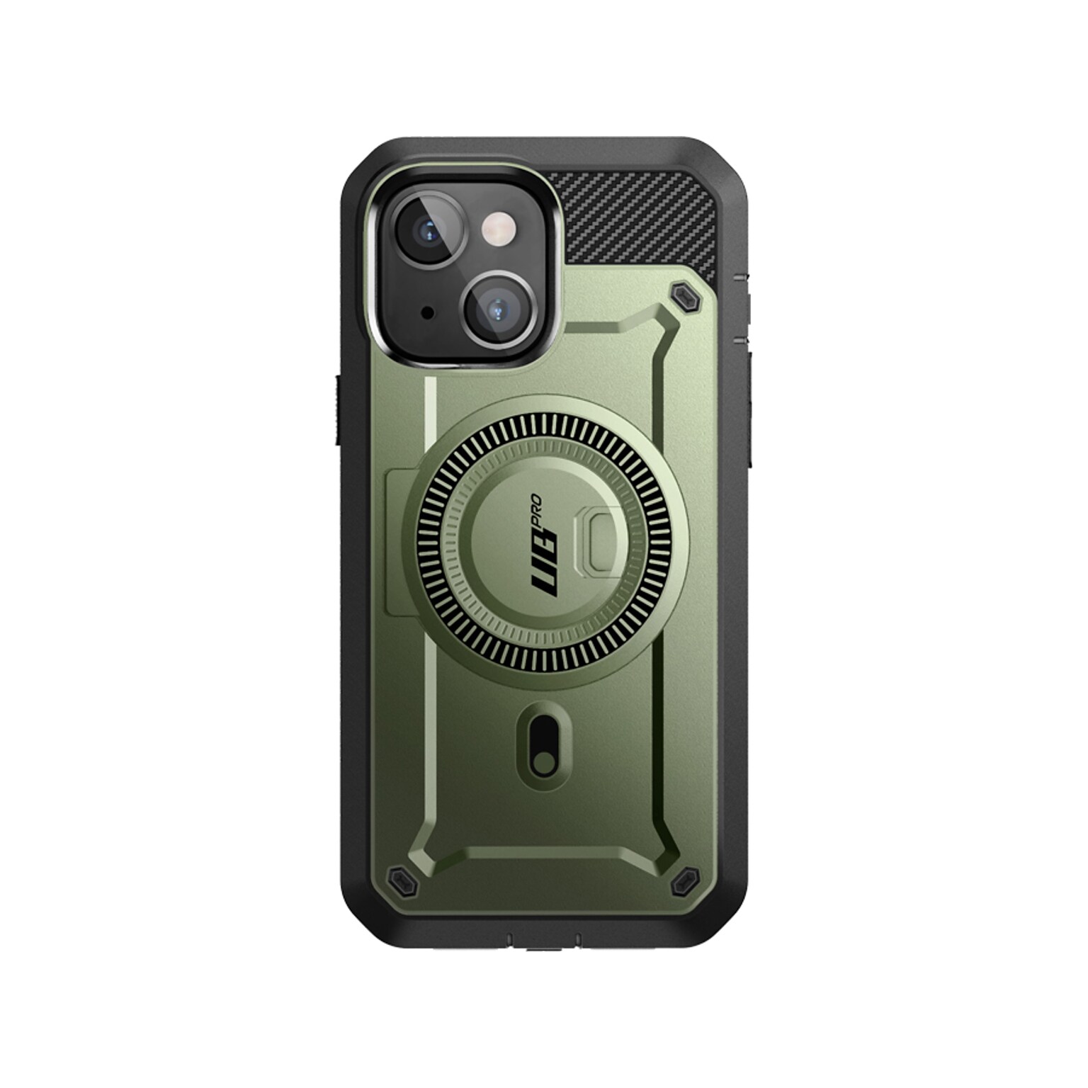 SupCase Unicorn Beetle PRO MAG Rugged Case for iPhone 15, Dark Green (SUP-iPhone2023-6.1-MagPro-SP-Guldan)