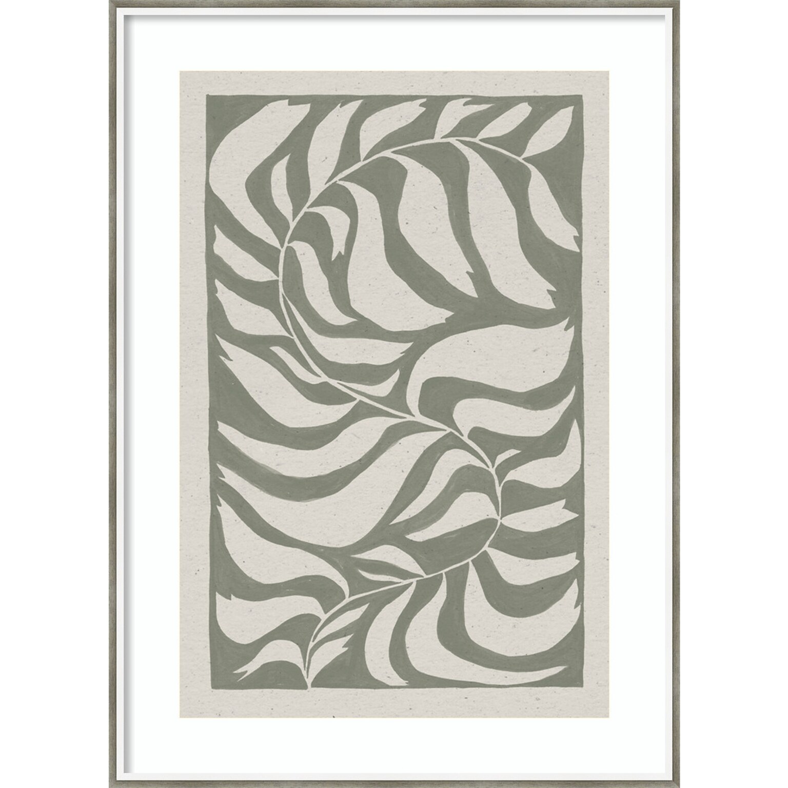 Amanti Art Winding Vine by Moira Hershey Wood Framed Wall Art Print, 30 x 41 (A42677390727)