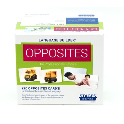 Stages Learning Materials Language Builder Flash Cards, Opposites, 220/Set (SLM014)