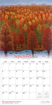 2026 Brush Dance Points of Light 12" x 12" Monthly Wall Calendar (9798330701360)