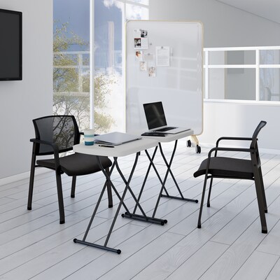 Quill Brand® Personal Folding Table, 25.5"L x 17.8"W, Gray (79143)
